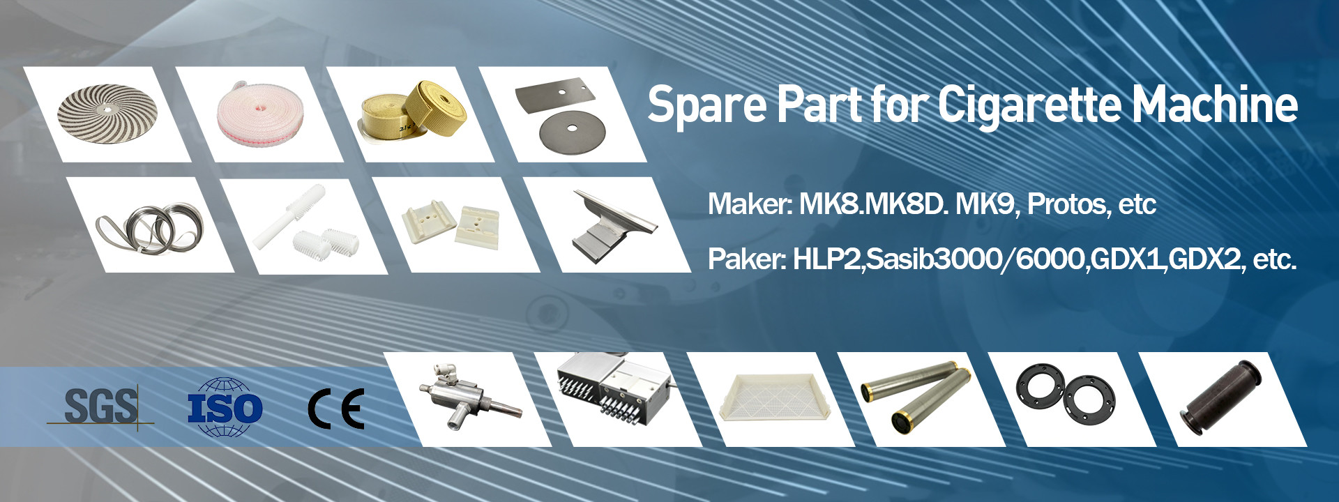 qualità pezzi di ricambio del macchinario del tabacco fabbrica