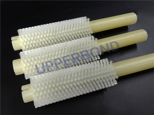 comprare Dimensioni personalizzate Macchine per tabacco Ricambi Bianco di plastica spazzole di nylon personalizzate fabbricazione online