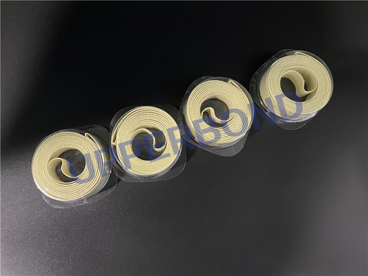 comprare Nastro di guarnizione in fibra di aramide gialla per il trasporto di tabacco resistente alle alte temperature fabbricazione online
