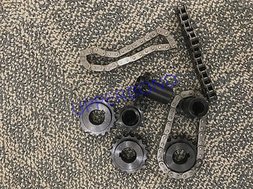 comprare Ingranaggi e catena guidati pezzi meccanici neri della sigaretta MK8 per il macchinario dell'imballaggio e della fabbricazione di sigarette fabbricazione online