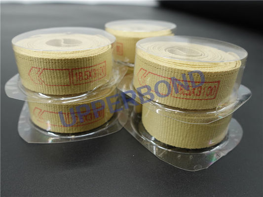 comprare Nastro trasportatore del tabacco di allungamento Garniture del nastro giallo di 18.5*3100 millimetro piccolo fabbricazione online