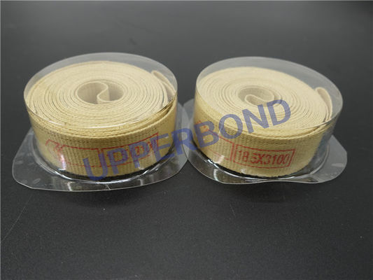 comprare L'alta forza di frattura ha rinforzato il nastro giallo di Garniture Aramid 100% fabbricazione online
